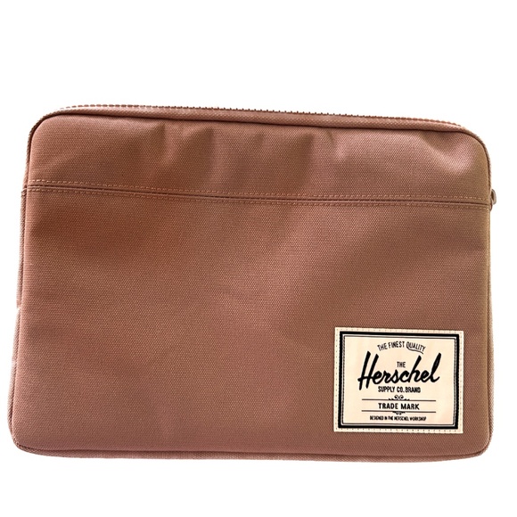Herschel Sleeve Padded Pink Dusty Rose School Fits 10th Gen Ipad 12" Diagonal - Picture 1 of 4